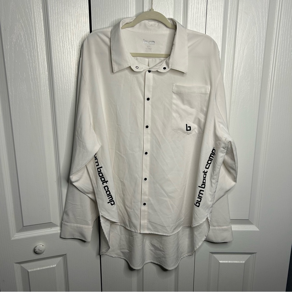 Burn Boot Camp White Polo Shirt